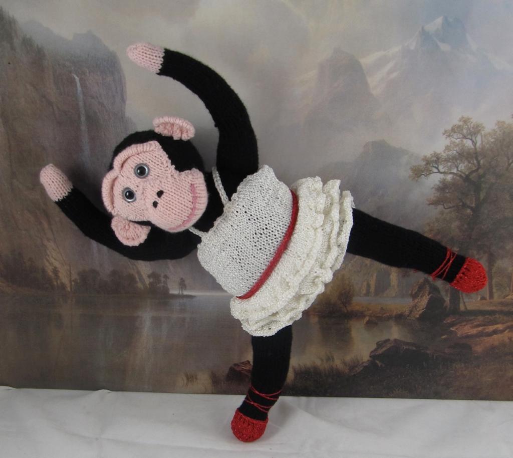 Prima Primate Ballerina Toy Monkey