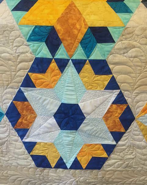 beautiful custom freehand quilting