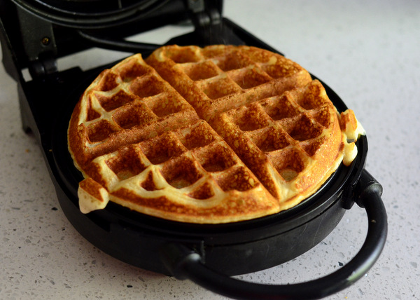 Golden Brown Belgian Waffle