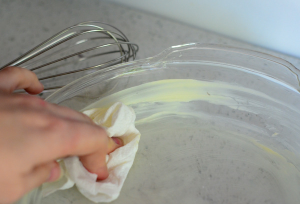 Buttering a Soufflé Dish