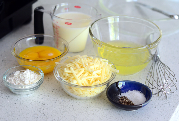 Ingredients for Cheese Soufflé Recipe