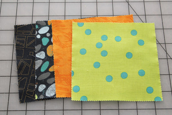 fabrics for scrappy four patch