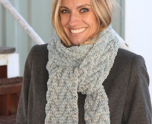 Icelandic Cable Scarf Crochet Pattern