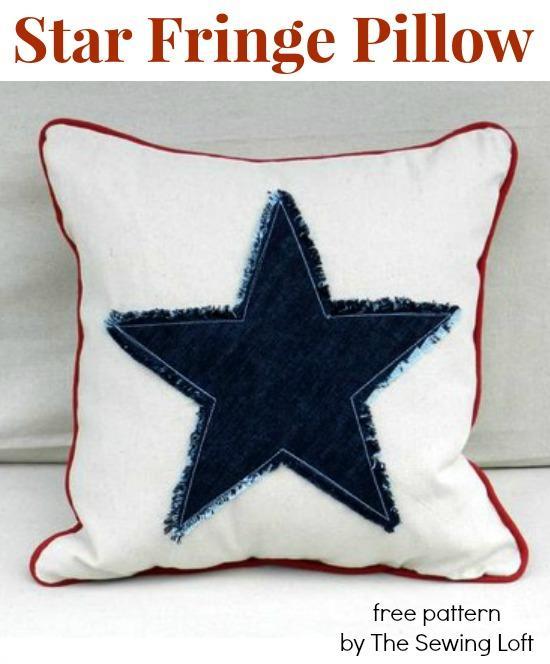 Use canvas to sew a decorative throw pillow.