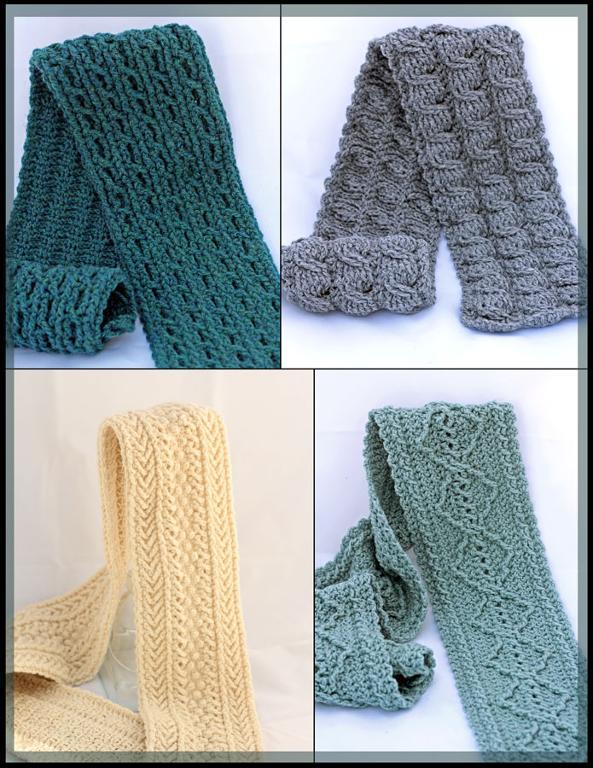 Forest Trails Cable Scarf Crochet Patterns