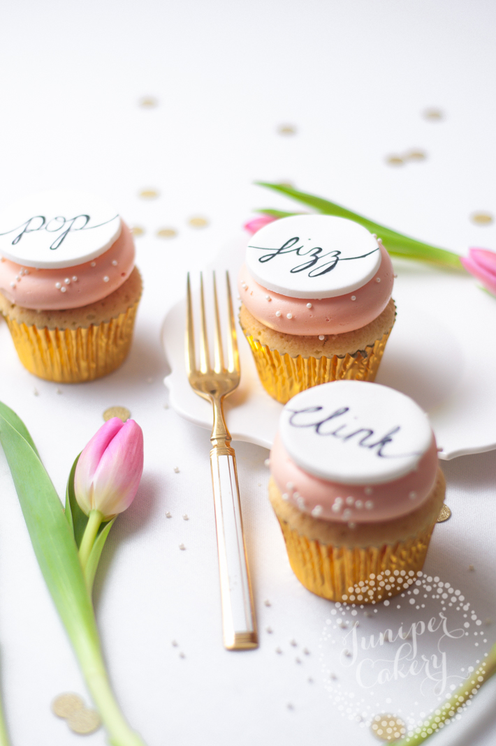 How to hand-paint cake calligraphy onto cakes and cupcakes
