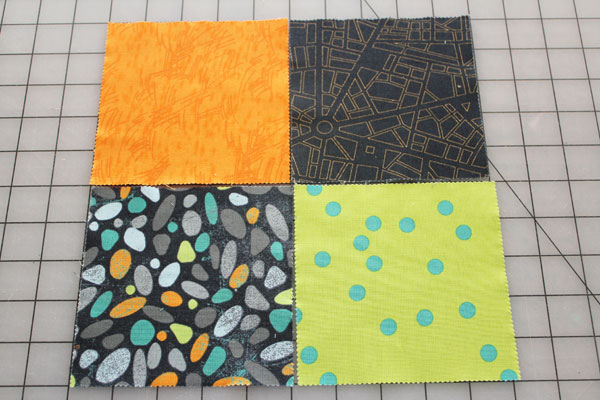 fabrics for scrappy four patch