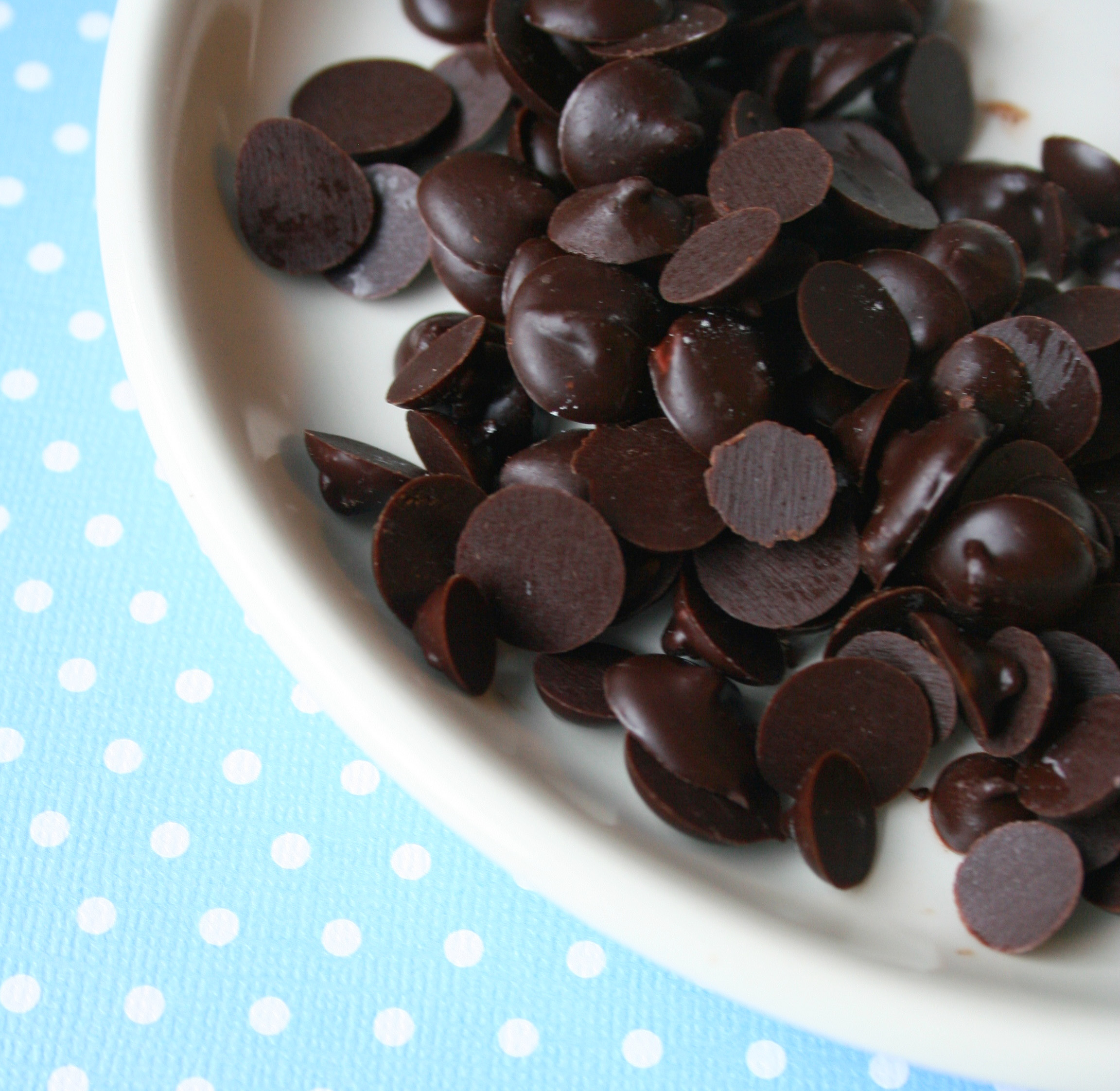 Homemade chocolate chips
