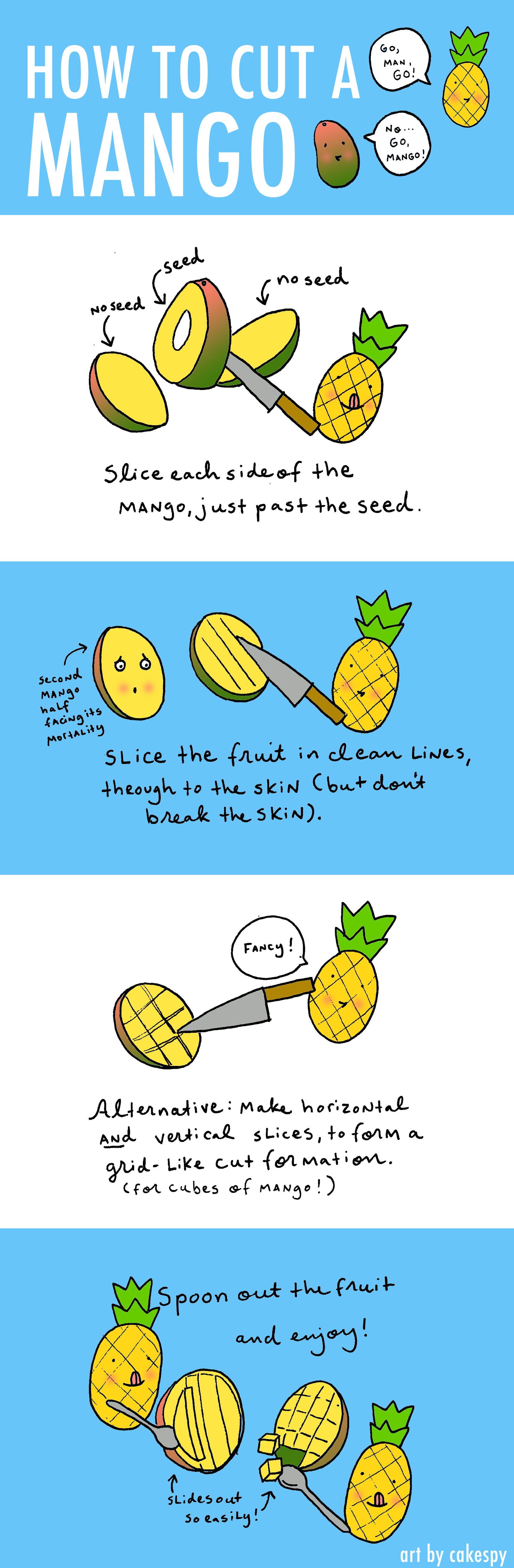 How to Cut a Mango [Infographic]