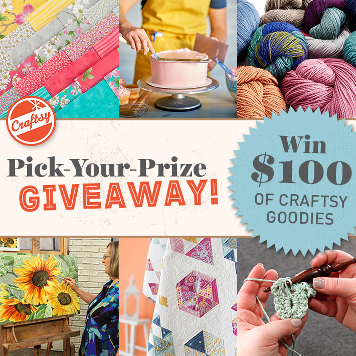 craftsy’s pick your prize giveaway