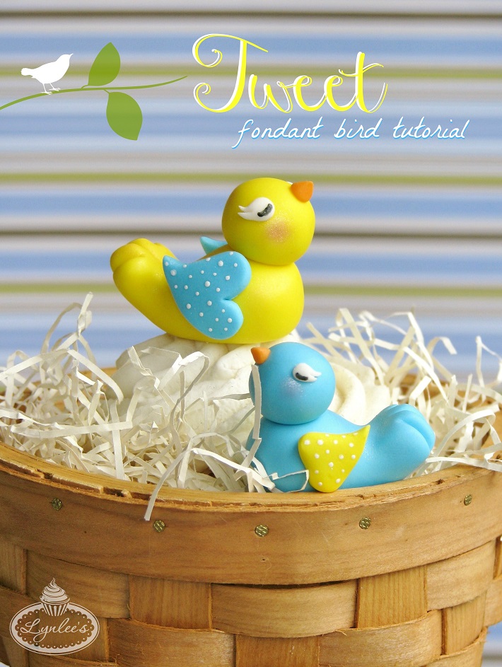 Spring bird cake topper