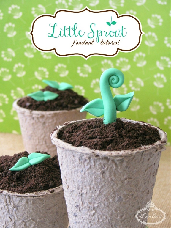 Sprout cupcakes