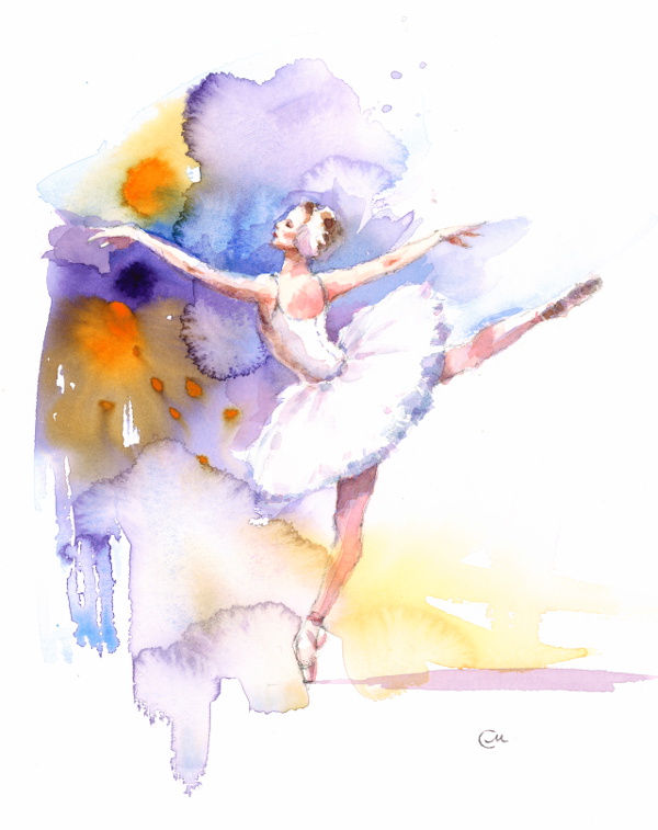 Watercolor Blooms - Background