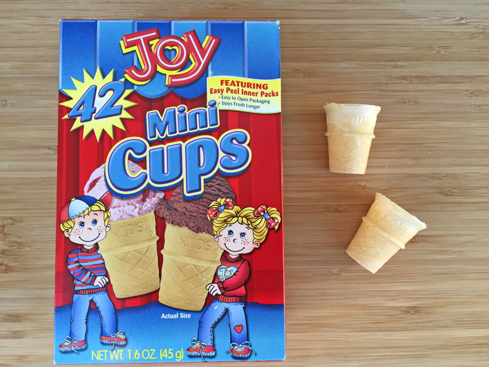mini ice cream cones