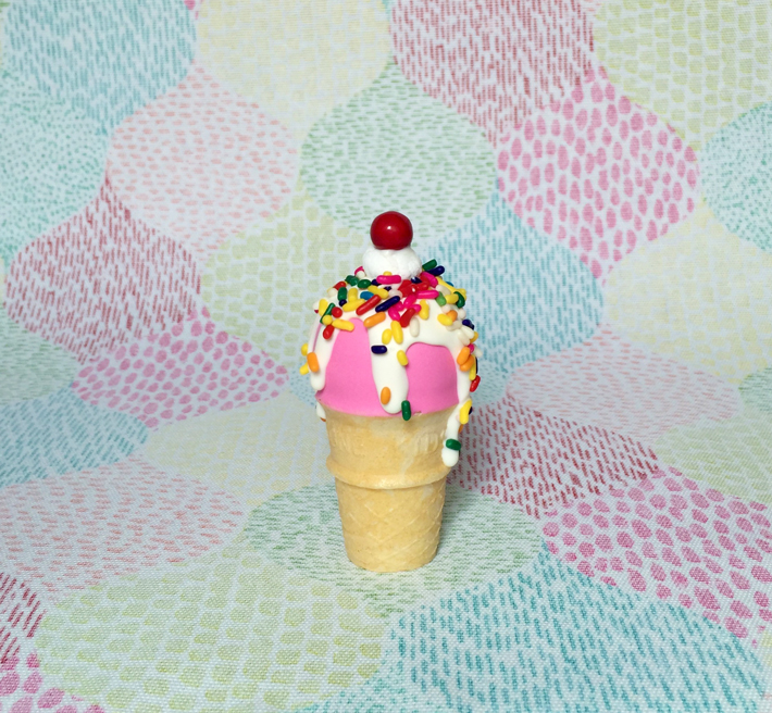 ice cream cone cake pops