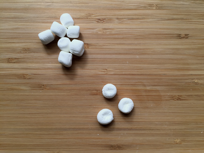 flattened mini marshmallows