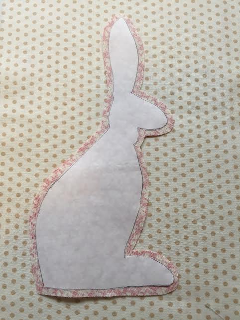 cute freezer paper applique bunny