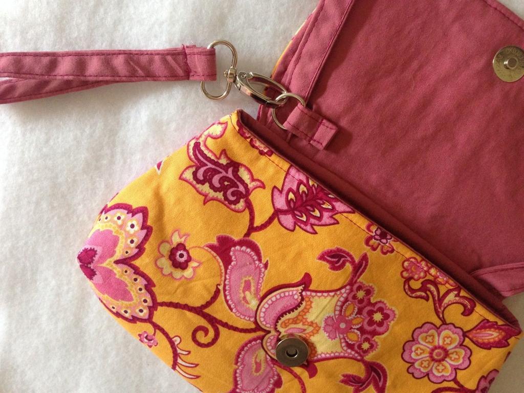 Pink Peony Bag interior