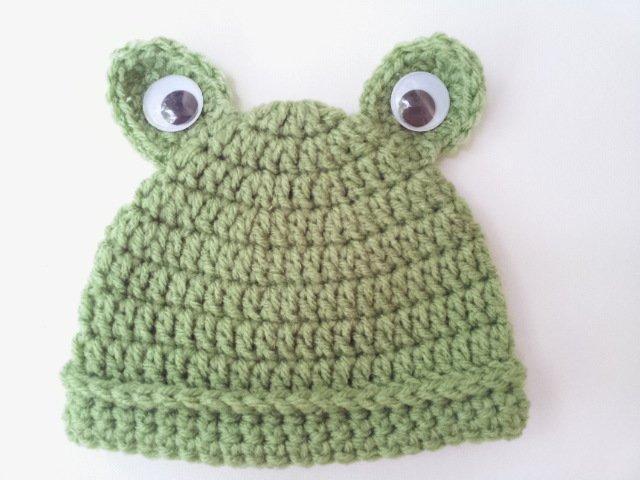 Easy Baby Frog FREE Crochet Hat Pattern