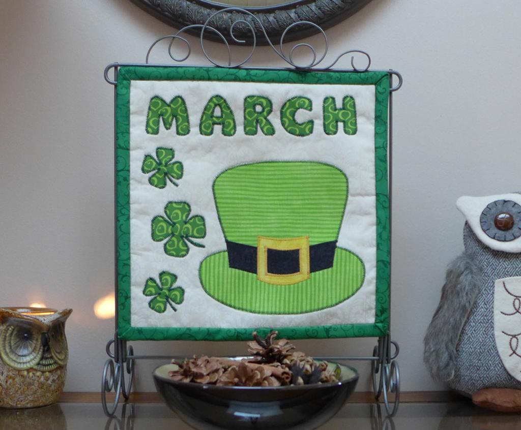 March Applique Quilt Block