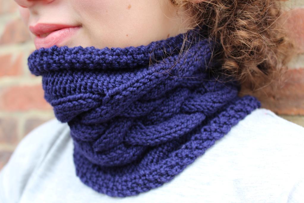 Double Dutch Cabled Cowl FREE Knitting Pattern