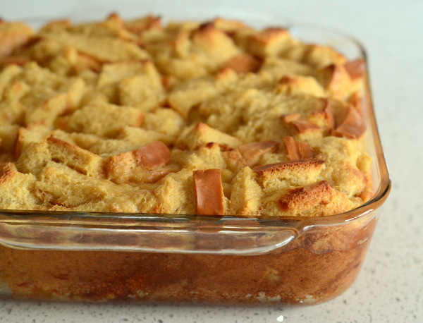 Freshly Baked Irish Cream Bread Pudding