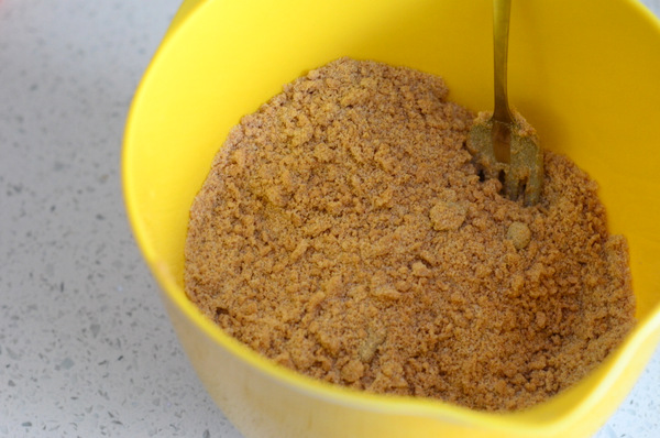 Making Streusel for Coffee Cake