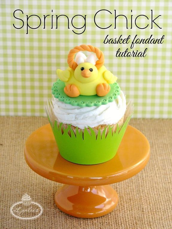 Spring Chick Cupcake Toppers