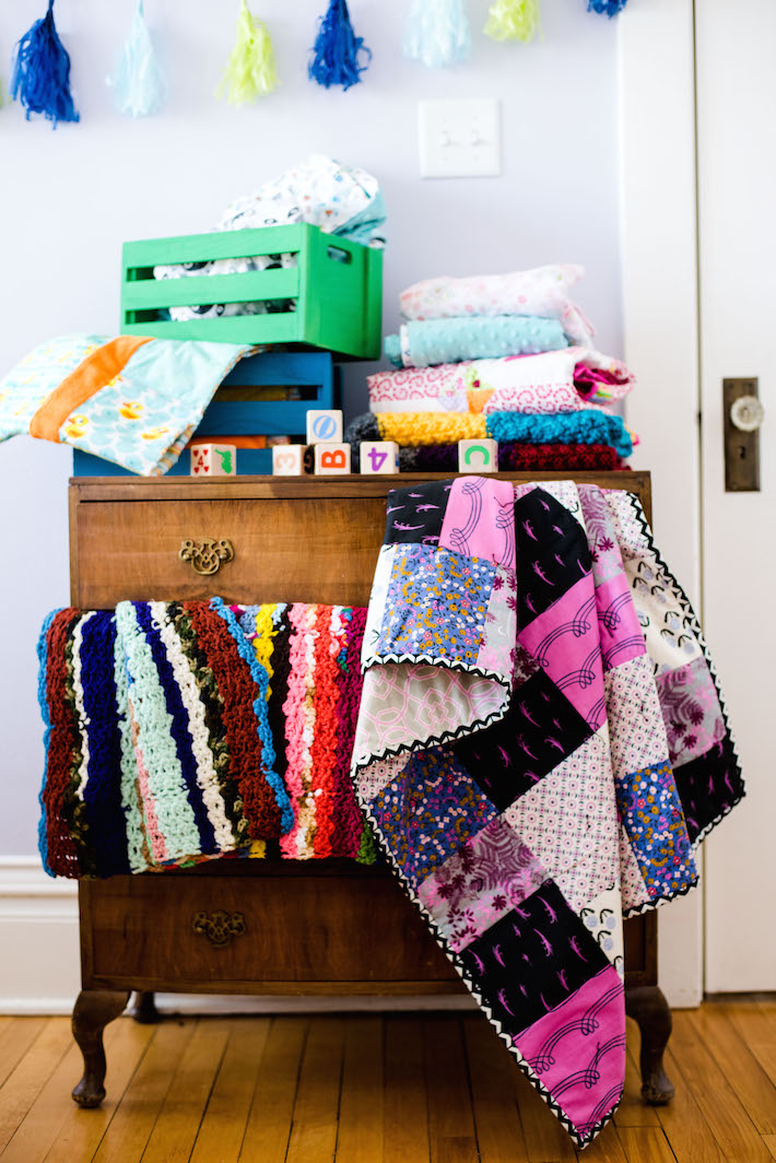Stack of Blankets to Donate