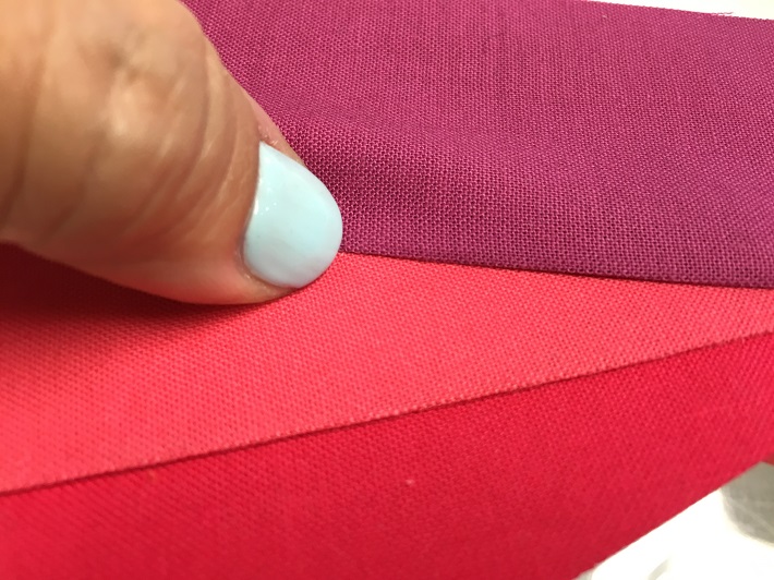 Finger Pressing the Seams