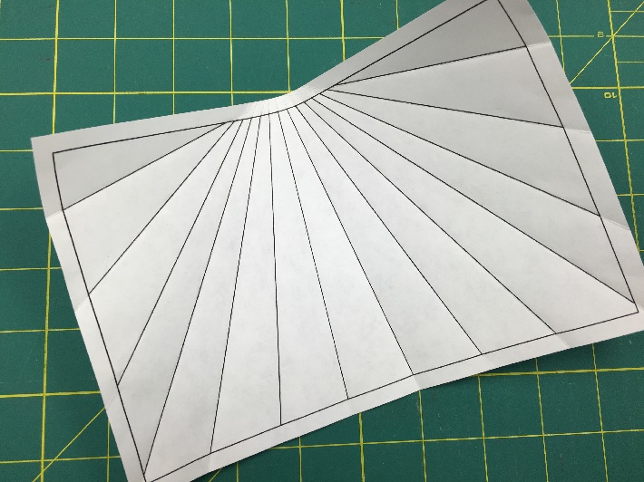 Prefolding the paper pattern