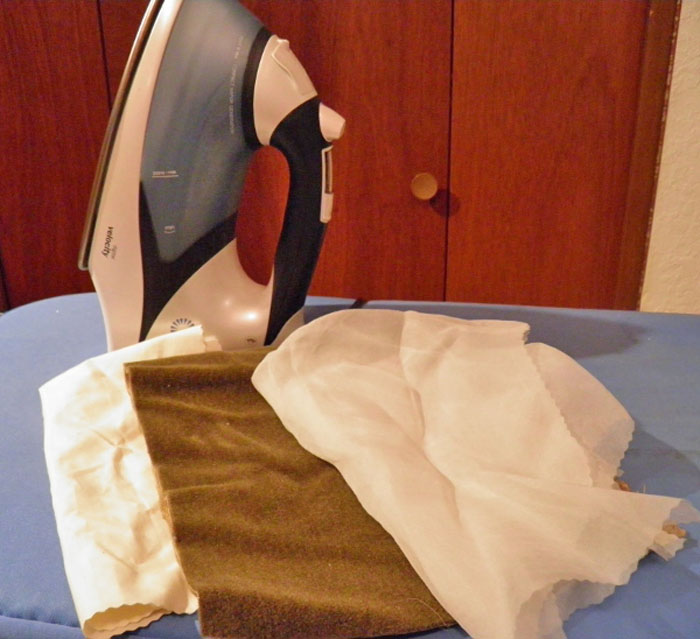iron and pressing cloths