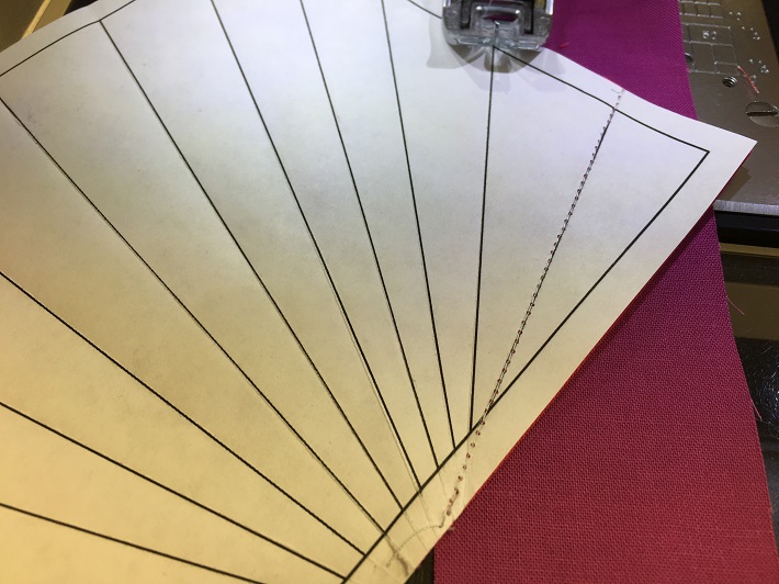 Repeat sewing each strip