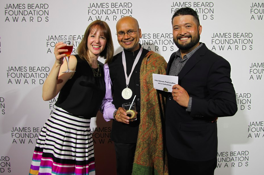 Bluprint team members celebrating their James Beard Award