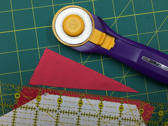 Trimming the seam allowance
