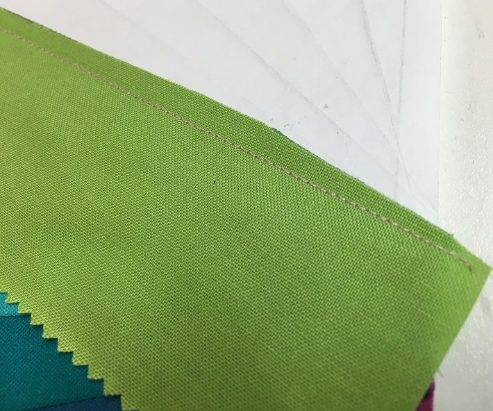 Trimming the seams at the base