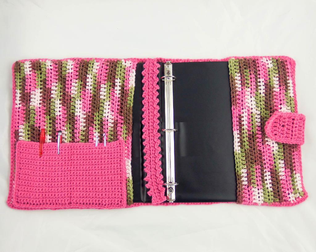 crochet binder cover