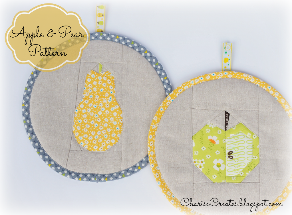 Apple and Pear Paper Piecing Pattern