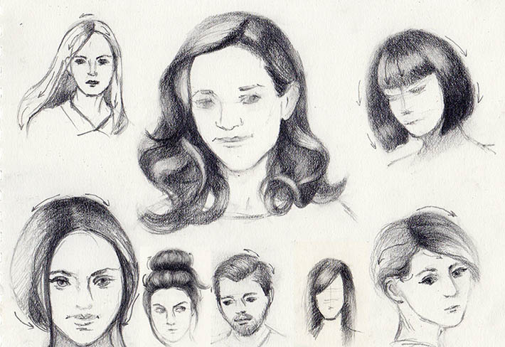 how to draw hairstyles