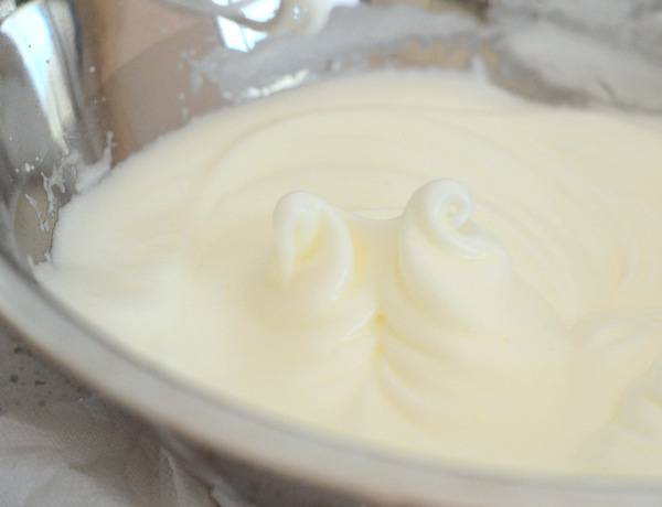 Beaten Egg Whites for Ladyfinger Batter