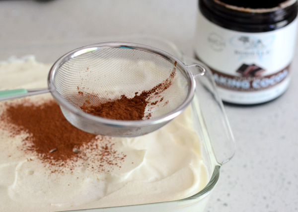 Assembling Easy, No-Cook Tiramisu