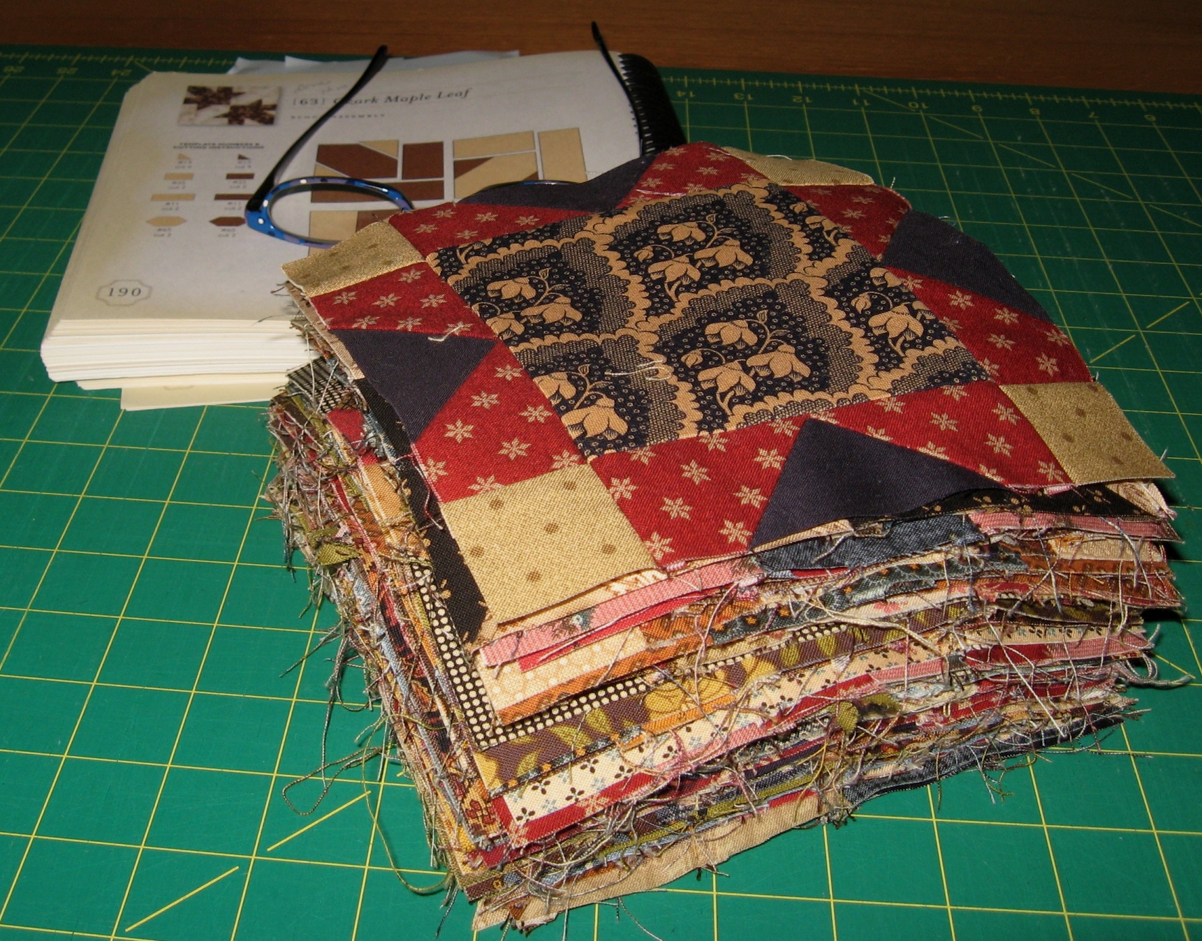 stack of farmer's wife blocks