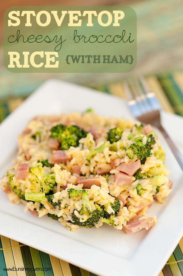 Stovetop Cheesy Broccoli and Rice