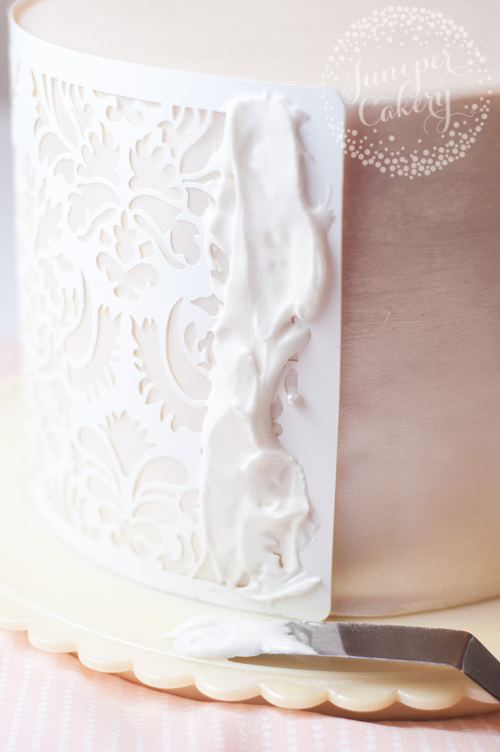 How to use STENCILS on FONDANT! EASY step by step TUTORIAL for