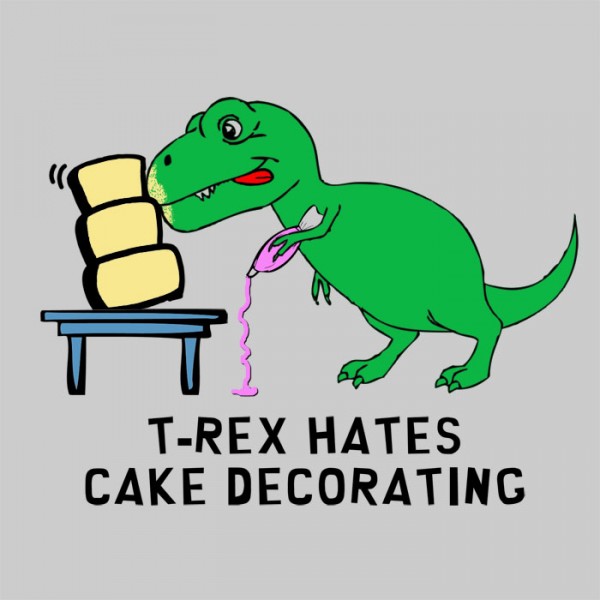 T-Rex Hates Cake Decorating Shirt