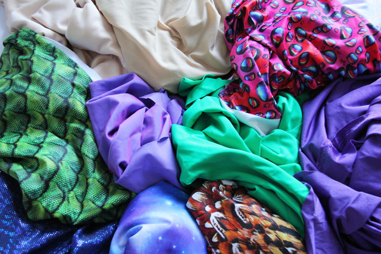 variety of swimsuit fabric