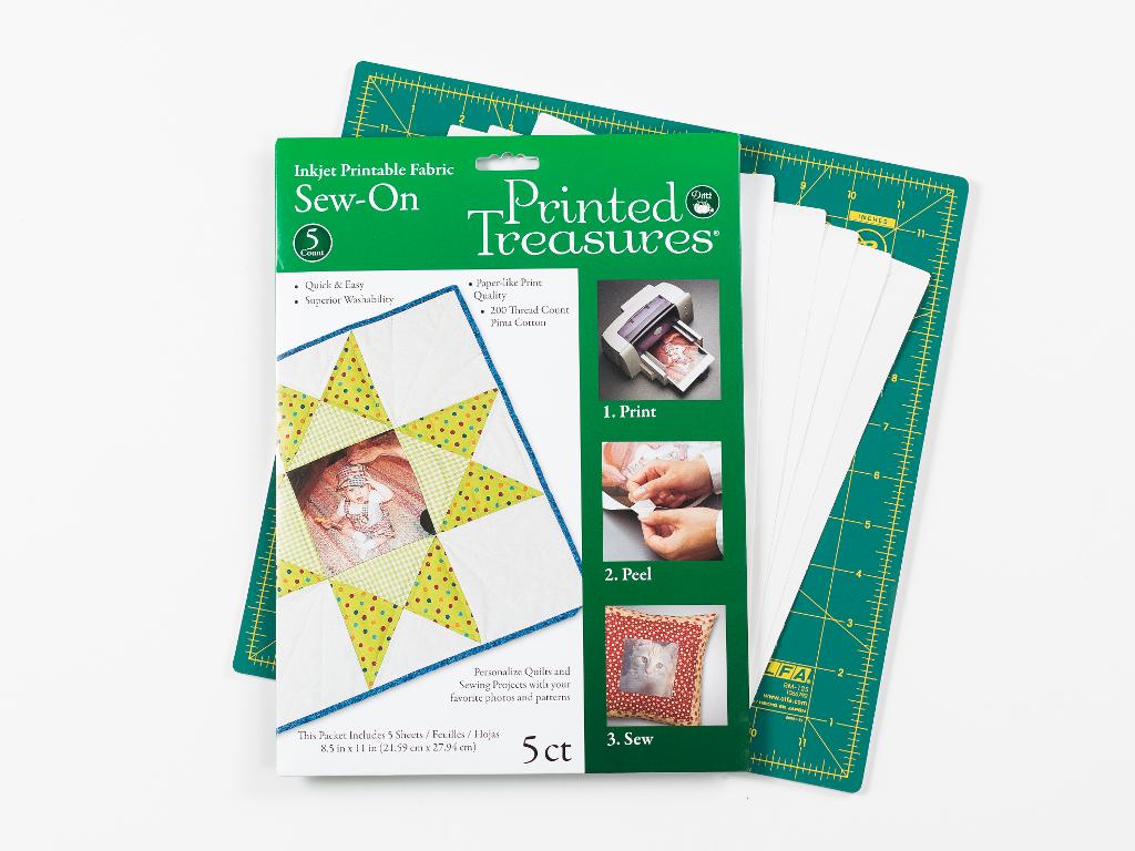 Dritz Printed Treasures Printer Fabric Sheets