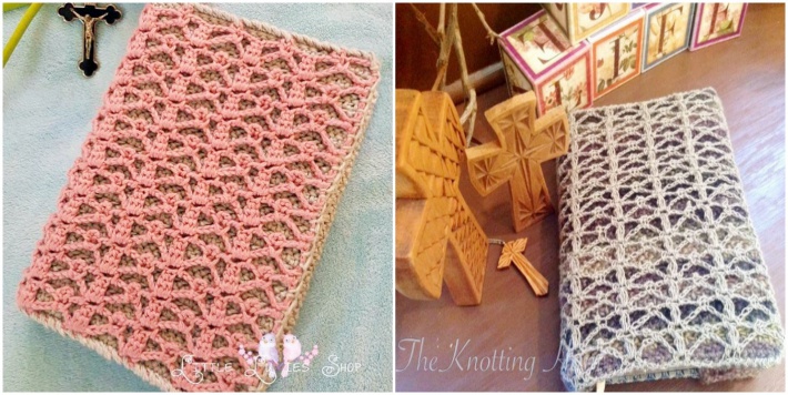 Crochet book cover Serenity pattern