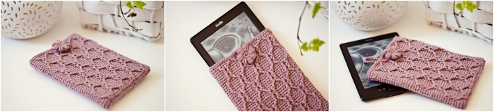 Crochet book cover kindle cover