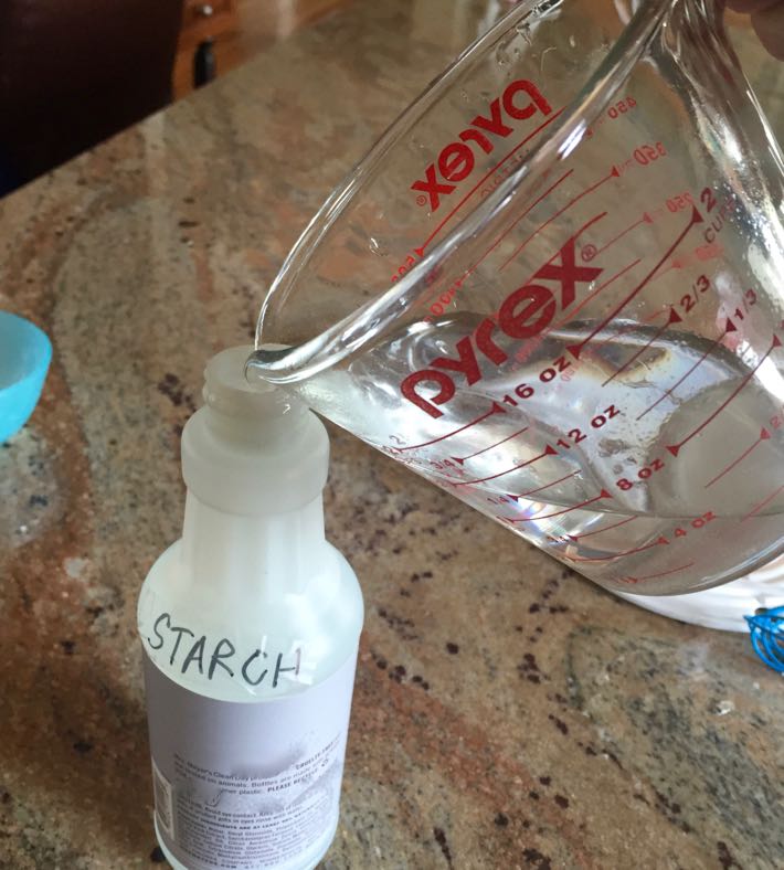 homemade fabric starch